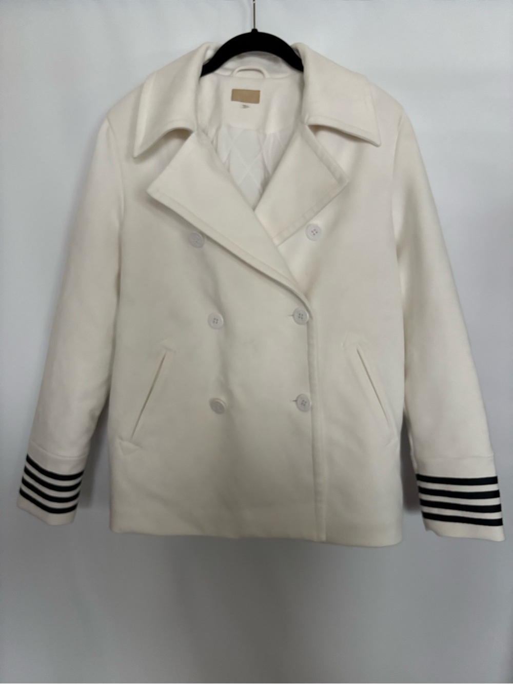 MOTHER Double-Breasted Nautical Peacoat- Ships Ahoy Size M
